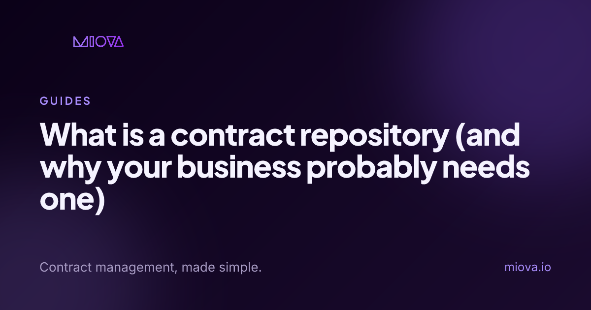 Agreements Repository What is a contract repository (and why your business probably needs one ...